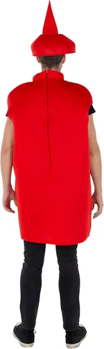Vista 4 de Dress-Up-America - Disfraz de botella de ketchup Tomate Ketchup Unisex Dress Up Tallas para niños y adultos (adulto)