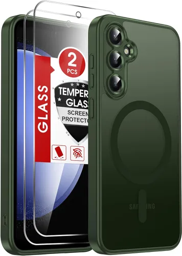 Vista 107 de LeYi Funda para teléfono Samsung-S23: protector de pantalla e imán MagSafe Púrpura