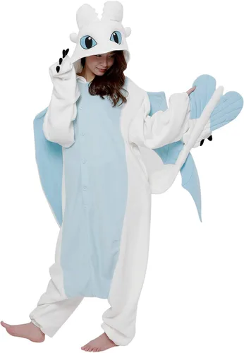 Vista 2 de SAZAC Kigurumi - Cómo entrenar a tu dragón - Furia ligera - Mameluco de Halloween