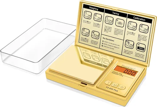 Vista 8 de Fuzion - Báscula de gramos, báscula de bolsillo con precisión de 0.01 gramos, báscula digital pequeña de 200g para alimentos, joyería, hierbas