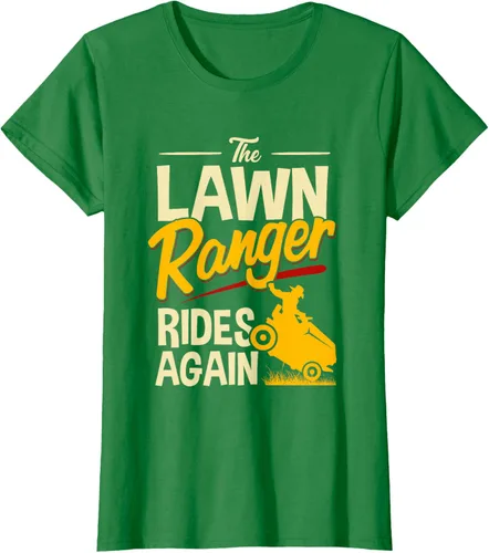 Vista 34 de The Lawn Ranger Rides Again - Camiseta de corte de césped Azul Marino