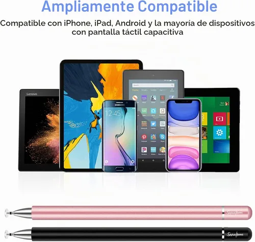 Vista 6 de Lápiz óptico para iPad iPhone Android, 2 bolígrafos para pantallas táctiles