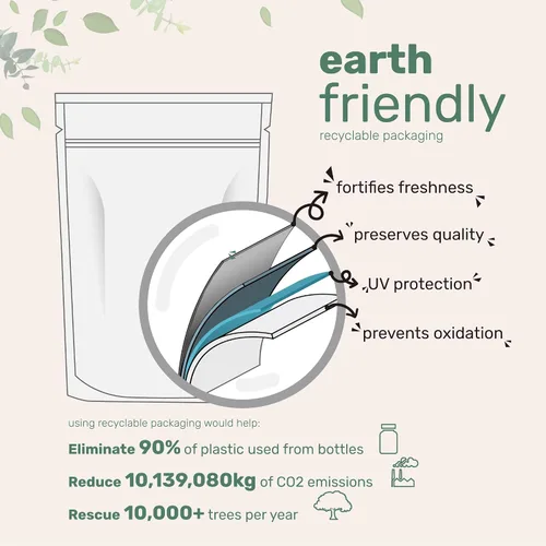 Vista 4 de Polvo de espirulina azul orgánica (extracto de ficocianina), 30 porciones, sin olor a pescado, proteína 100% vegana de algas azul-verdes, colorante