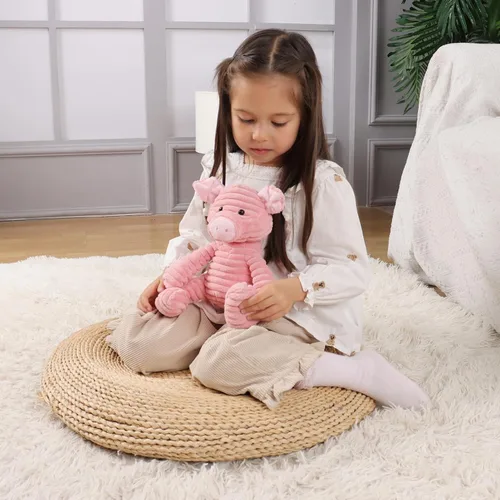 Vista 5 de Albaricoque Cordero Peluche Juguetes Pana Cerdo Suave Peluche Peluche 9