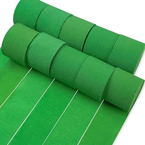 Vista 9 de PartyWoo Serpentinas de papel crepé negro dorado y plateado, 10 rollos de 820 pies, paquete de papel crepé para graduación, Navidad, Año Nuevo