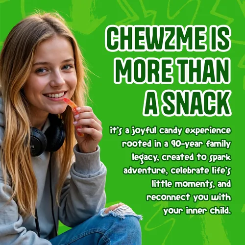 Vista 6 de ChewzMe Gusanos de Gomita Ácida, Dulces de Gomita Ácida, 6 oz (Paquete de 1)