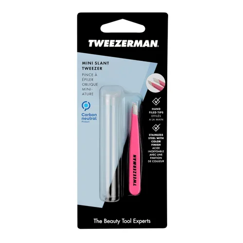 Vista 9 de Tweezerman Mini pinzas inclinadas (rosa neón)