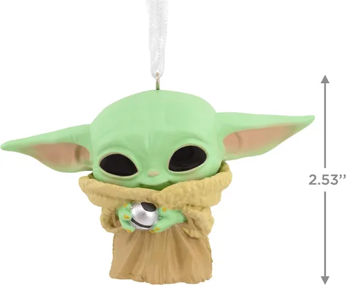 Vista 4 de Hallmark Star Wars: The Mandalorian Grogu Funko Pop! Adorno de Navidad