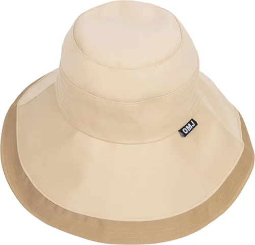 Vista 5 de Sombrero de verano para mujer, de ala ancha, transpirable, protección UV, para senderismo, campamento, jardinería Beige
