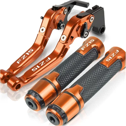 Vista 27 de SCUUBE Motorcycle CNC Accessories Adjustable Folding Extendable with A Brake Clutch Levers Handlebar Hand Grips Ends for Yama&ha FZ150I FZ 150I
