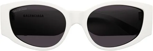 Vista 2 de Balenciaga BB0258S BlancoGris 5818145 Mujeres Gafas de sol, Blanco