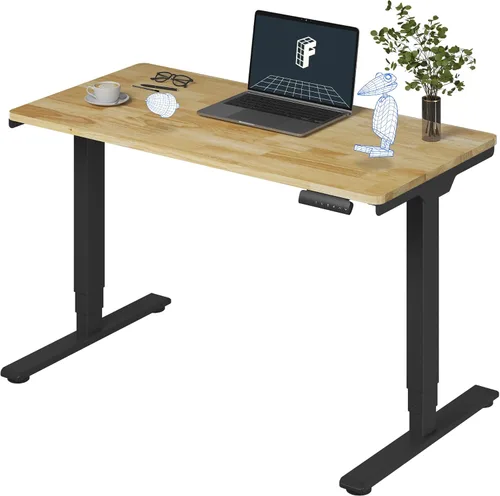 Vista 20 de FlexiSpot E6 Bamboo - Escritorio eléctrico de pie de 3 etapas con motor dual de 48 x 24 pulgadas, soporta 220 libras, altura ajustable con ajustes