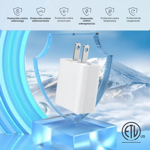 Vista 5 de Cargador rápido para iPhone 14 13 12, [certificado Apple MFi] 20 W USB C Apple cargador rápido de pared con cable de sincronización de datos
