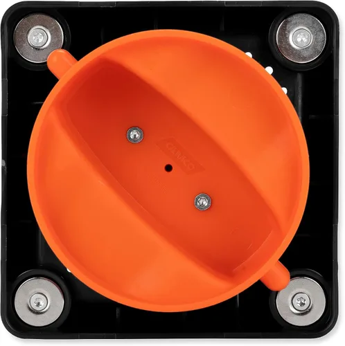 Vista 4 de Camco Tapa magnética para parachoques RV con ajuste de orejeta, cuenta con imanes de neodimio de alta resistencia, paquete de 2 (40312), color negro