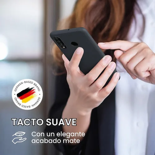 Vista 4 de kwmobile Funda compatible con Huawei P30 Lite - Funda protectora de silicona TPU suave y delgada - Arándano
