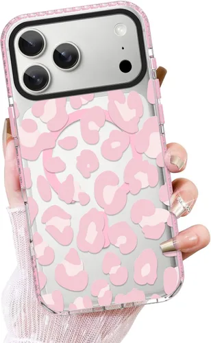 Vista 43 de OOK Funda magnética transparente para iPhone 17, lindo encaje floral negro Encaje Negro Floral