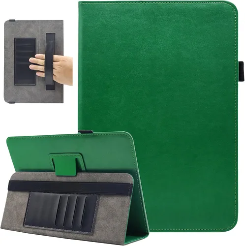 Vista 7 de Funda universal para tablet de 7 y 8 pulgadas, funda protectora con soporte para Android de 7.0 a 8.5 pulgadas con correa de mano y ranuras