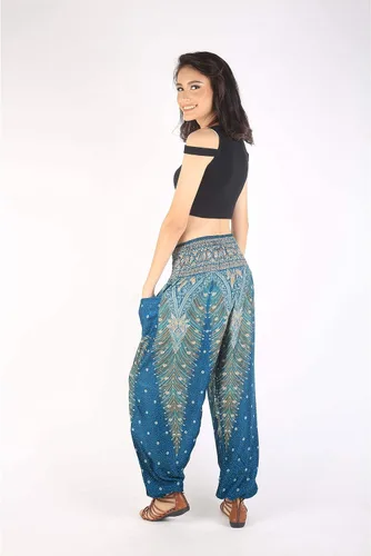 Vista 5 de Pantalones bohemios, pantalones harem, de yoga, para mujer, para la playa