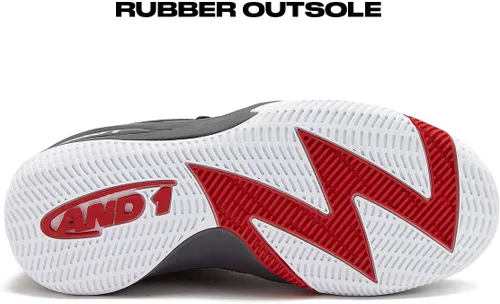 Vista 6 de AND1 Zapatos de baloncesto para niñas y niños, tenis altos para niños, zapatos de baloncesto juveniles para niños, talla 1 a 7 para niños pequeños
