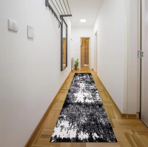 Vista 62 de Keen Home Design Alfombras de Área - 2x3 Que No Se Desprenden, Alfombras Abstractas para Cocina, Sala de Estar, Dormitorio, Comedor, Entrada Negro