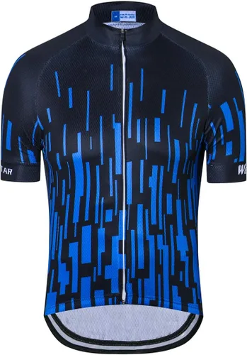 Vista 155 de Weimostar Hombre Ciclismo Jersey Manga Corta Bicicleta Ropa Multicolor Diamante