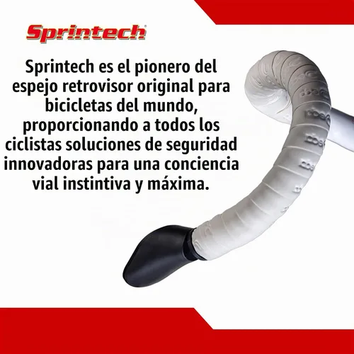 Vista 9 de Sprintech Espejo de Bicicleta Cóncavo Chapado en Cromo Fabricado en Suiza para Manillar – Terminado a Mano, Ajustable, Superficie Reflectante Negro