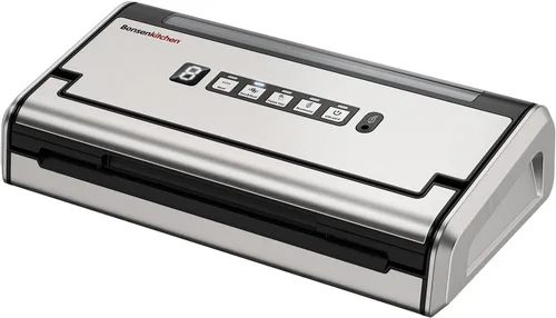 Vista 10 de Bonsenkitchen Sellador al vacío para alimentos, máquina selladora al vacío de alimentos con una sola mano con temporizador digital, sello más ancho