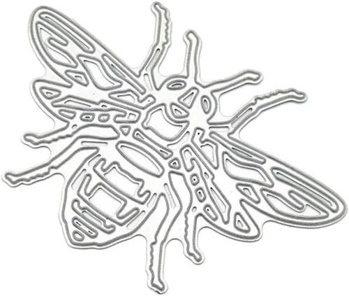 Vista 3 de Plantilla de troqueles de corte de metal de abeja, álbum de recortes, álbum de recortes, sello de tarjetas de papel, decoración en relieve