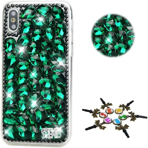 Vista 26 de Sparkle Case compatible con Samsung Galaxy Z Flip 2 5G - Elegante - Funda 3D hecha a mano con diamantes de imitación de diamantes de imitación