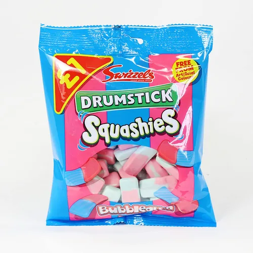 Vista 3 de Swizzels Baquetas Squashies Sabor Bubblegum