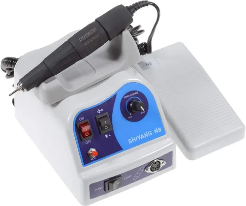 Vista 4 de Motor micro SHIYANG N8 del cepillo del carbón de la máquina del taladro del clavo 45000RPM con la manija de pulido SDE-H37LN