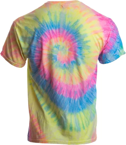 Vista 2 de Humans are 't Real Funny Festival Hippy Rave Drug Tie Dye para hombres o mujeres camiseta