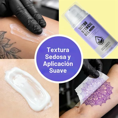 Vista 3 de Tatuaje Stencil Gel 3.38Oz Profesional Tatuaje Transferencia Gel