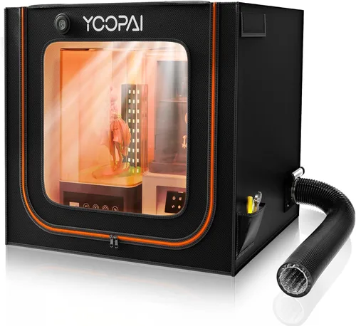 Vista 9 de Cubierta de resina para impresora 3D con ventilación, cubierta de tienda ventilada para impresora 3D, elimina olores, a prueba de polvo, aísla