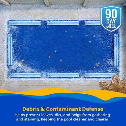 Vista 4 de Blue Wave Tubo de agua doble de 8 pies para cubierta de piscina de invierno, paquete de 5
