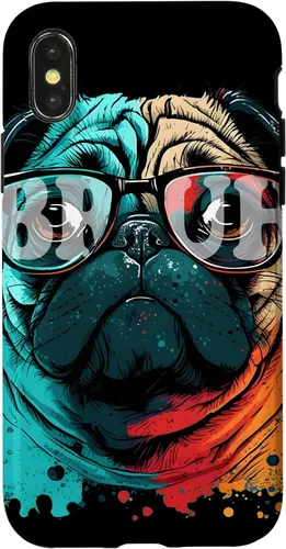 Vista 5 de Bruh Pug Aesthetic Funny Men Women Boy Girl Dog Case for iPhone 17