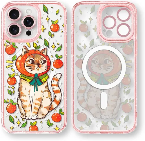 Vista 48 de Compatible para iPhone 13 Funda Bonita Estética - Funda para Teléfono Rosa con Purpurina con Protector de Cámara - Diseño de Cubierta