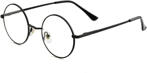 Vista 12 de Kursan Pequeñas gafas redondas claras sin prescripción del marco del círculo de los vidrios 01 Dorado