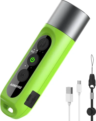 Vista 11 de Silbato Electrónico IPX5 Máximo Sonido 125db Batería 1000mAh Azul para Entrenadores, Maestros, Silbato Deportivo Negro