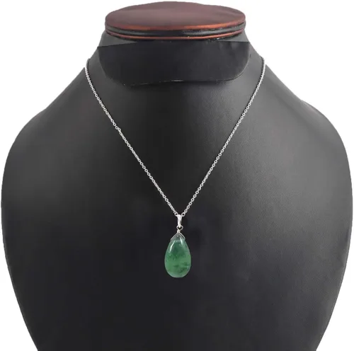 Vista 22 de Collar de pera de piedras preciosas
