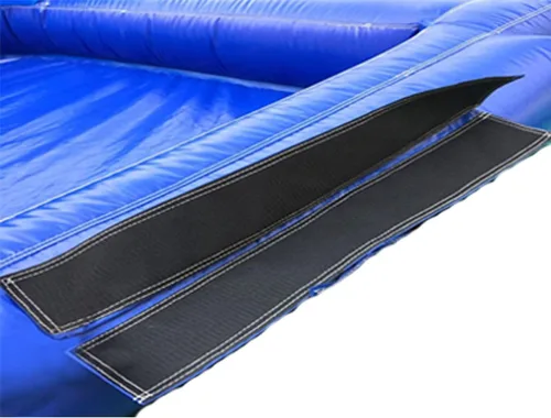 Vista 7 de Pogo Bounce House Accesorio de piscina azul húmedo o seco para unidades combinadas cruzadas 8 pies x 6 pies Solo compatible con inflables Pogo