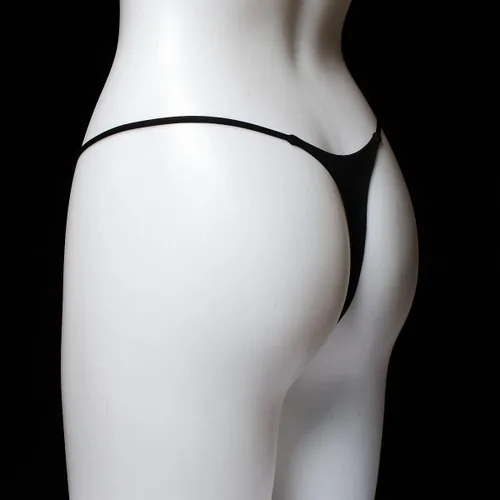 Vista 6 de Tanga sin costuras para mujer, ropa interior de tentación de cintura alta