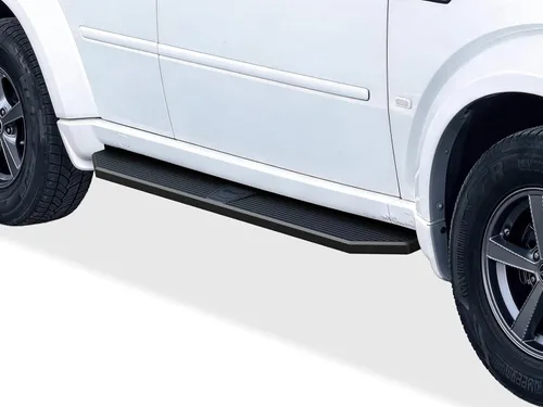 Vista 8 de APS Estribos de acero inoxidable 304 pulido de 5 pulgadas, barras Nerf para estribos laterales compatibles con Dodge Nitro 2007-2012 Acero