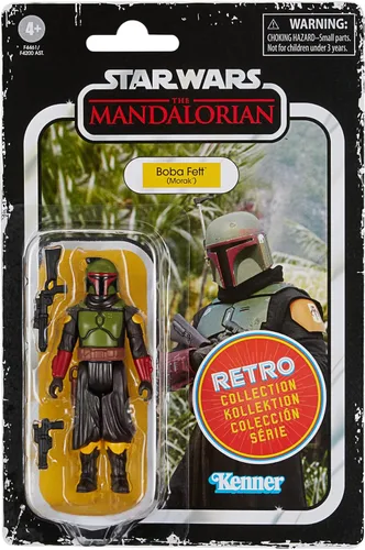 Vista 2 de STAR WARS Retro Collection Boba Fett (Morak) Juguete de 3.75 pulgadas, figura de acción coleccionable The Mandalorian, juguetes para niños de 4 años