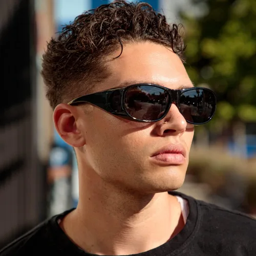 Vista 5 de Gafas de sol polarizadas envolventes Gafas de sol para usar sobre gafas Fitover para gafas