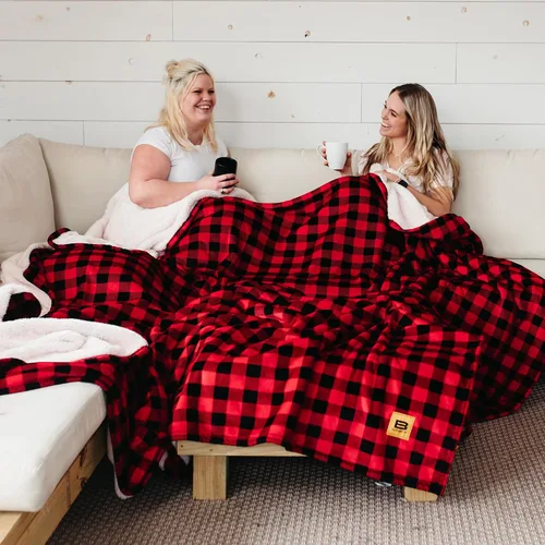 Vista 10 de Big Blanket Co Original Stretch Ballerina - Manta gigante extra grande de 6 x 6 pies, suave, elástica, lavable a máquina, se adapta a toda la familia