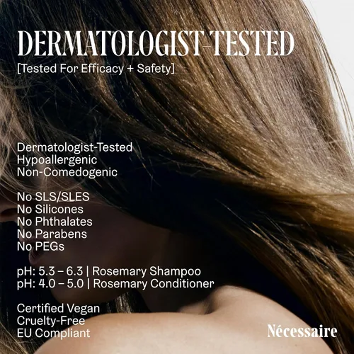 Vista 8 de Nécessaire Rosemary Hair Duo Conjunto de champú y acondicionador de romero fortalecedor multiproteína para cabello adelgazante. Para mujeres +