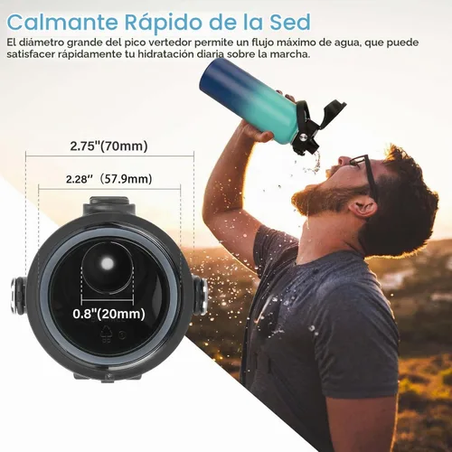 Vista 10 de SYACOT Tapa de boquilla automática para botellas de agua de boca ancha Hydro Flask, tapa de boquilla superior de repuesto para HydroFlask de boca