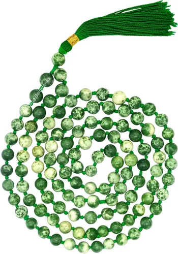 Vista 61 de Collar y Pulsera de Cuentas de Oración Japa Mala de Amazing Gemstone, 108 Cuentas para Meditación turquesa (African Turquoise)