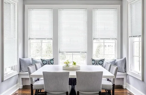 Vista 33 de LazBlinds Mini persianas de aluminio de 1" sin herramientas, sin necesidad de taladro, persianas sin cables para ventanas, persianas horizontales
